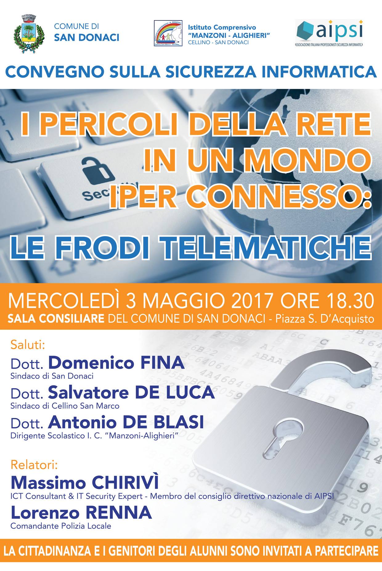 I Pericoli della rete in un mondo iper connesso - San Donaci (BR)