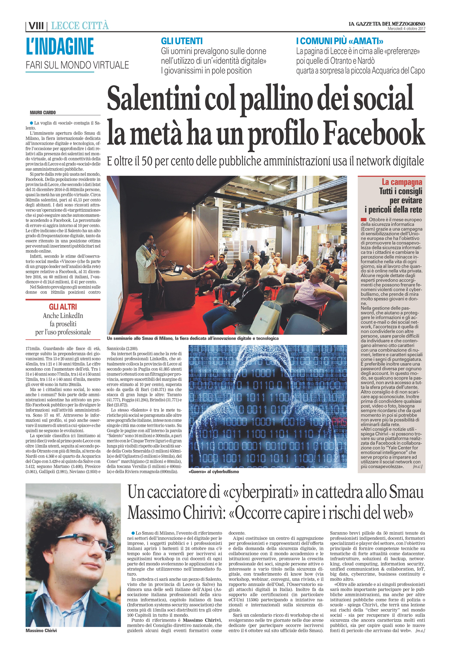 Gazzetta del Mezzogiorno - 04/10/2017