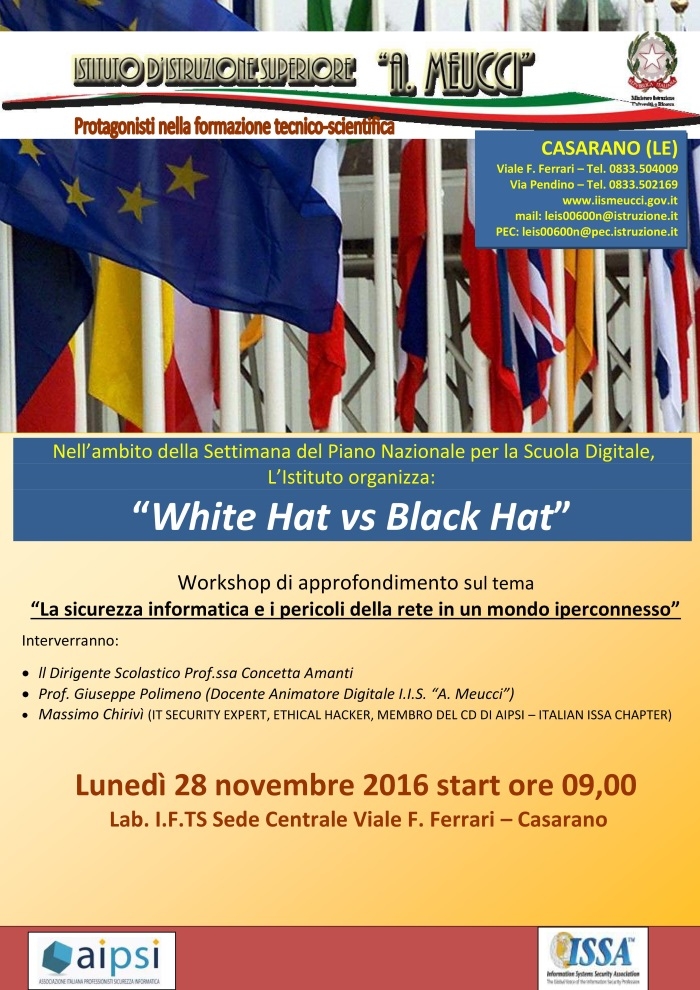 White Hat Vs Black Hat - I.I.S. Meucci - Casarano