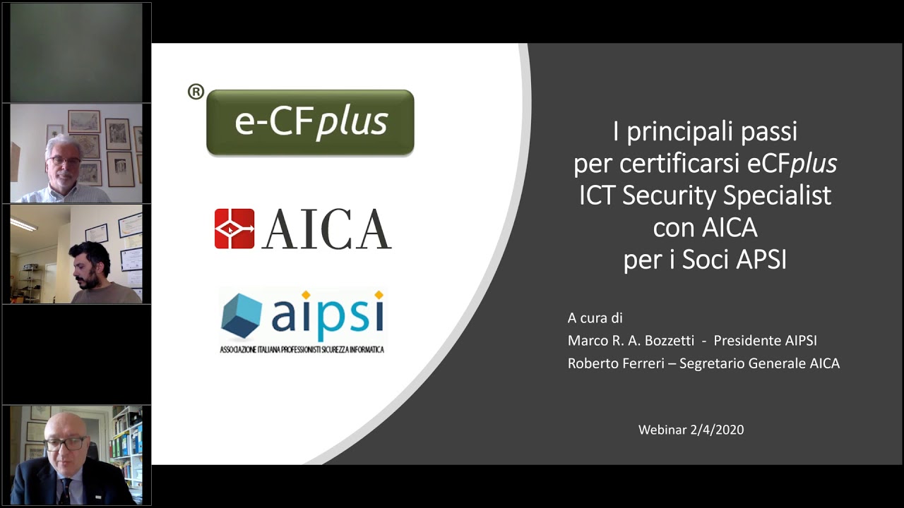 Certificazione eCFplus — cosa fare in pratica